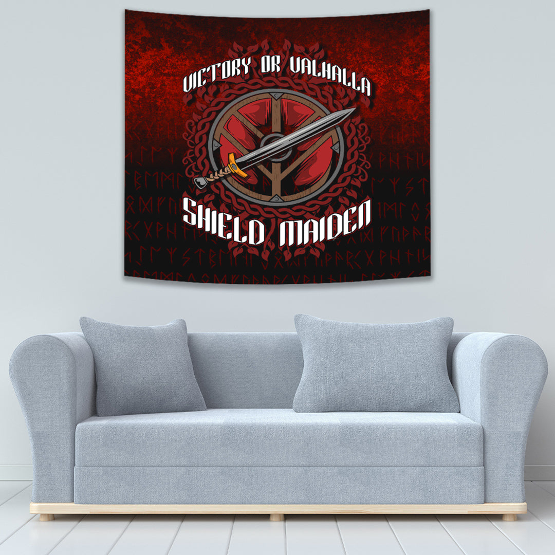 VikingStyle Tapestry Denmark Odin Viking Set Tapestry for Wall Décor