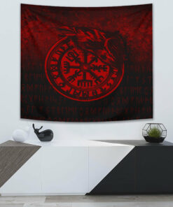 VikingStyle Tapestry Denmark Raven Viking Set Tapestry for Wall Décor