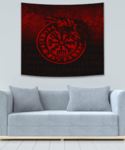 VikingStyle Tapestry Denmark Raven Viking Set Tapestry for Wall Décor