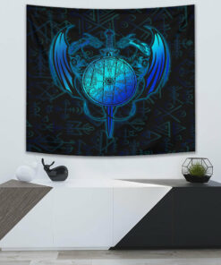 VikingStyle Tapestry Dragon Viking Set Tapestry for Wall Décor