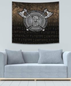 VikingStyle Tapestry Fenrir Viking Shield Tapestry for Wall Décor