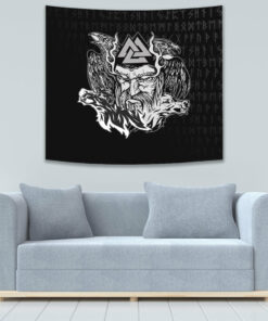VikingStyle Tapestry Odin Viking Set Tapestry for Wall Décor