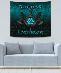 VikingStyle Tapestry Odin Wolf Viking Set Tapestry for Wall Décor