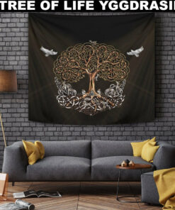 VikingStyle Tapestry OdinWing Viking Tapestry for Wall Décor