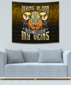VikingStyle Tapestry Skoll and Hati Gradiant Style Tapestry for Wall Décor