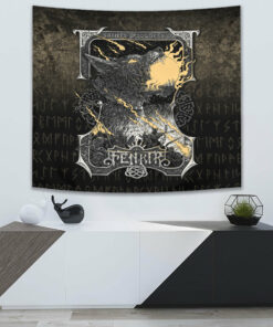 VikingStyle Tapestry Viking Fenrir Tapestry for Wall Décor