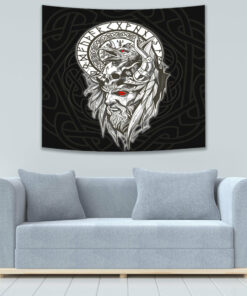 VikingStyle Tapestry Viking Odin Set Tapestry for Wall Décor