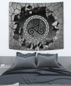 VikingStyle Tapestry Viking Valkyrie Red Tapestry for Wall Décor