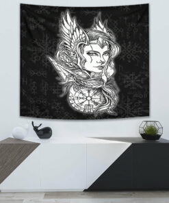 VikingStyle Tapestry Viking Valkyrie Tapestry for Wall Décor