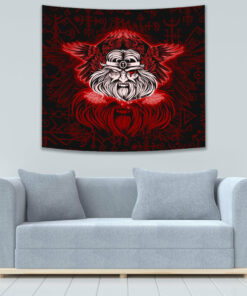 VikingStyle Tapestry Warriors Valknut Style Tapestry for Wall Décor