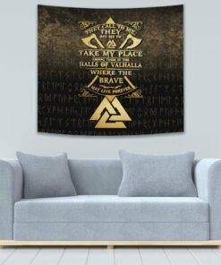 Vikings Hall of Valhalla Tapestry for Wall Décor