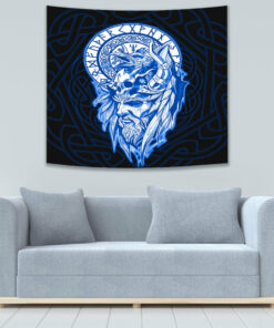 Vikings Huginn Muninn Odin’s Ravens Red Version Tapestry for Wall Décor