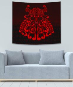Vikings Odin Valhalla Red Version Tapestry for Wall Décor