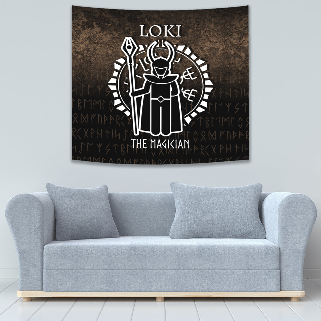 Vikings Raven Gold Version Tapestry for Wall Décor