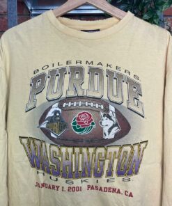 Vintage 01's Tshirt Boilermakers Purdue Washington Huskies Reprinted, UW Sweatshirt Gifts For NCAA Fans