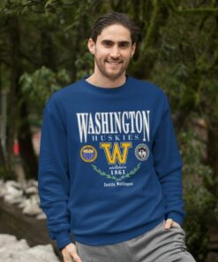 Vintage 1961 Husky University of Washington Shirt, University of Washington Huskies Rose Bowl Football Crewneck Sweatshirt