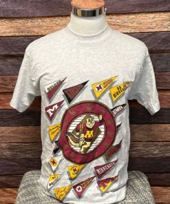 Vintage 1980s University Of Minnesota Golden Gophers NCAA College Crewneck Sports 80s Tshirt, Vintage College Shirt Top Shirt
