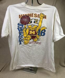 Vintage 1989 Minnesota Golden Gophers Basketball Single Stitch Tshirt Full Size, Minnesota Gophers University Football Fan Shirt