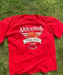 Vintage 1990 University of Arkansas Razorbacks NCAA Final Four T-Shirt, Arkansas Razorbacks Shirt, Vintage 90s Shirt, Gift for Her