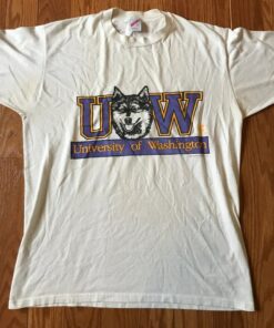 Vintage 1990 University of Washington Huskies Jerzees T-Shirt, Vintage 90s Sweatshirt, Gift For Her, Gift For Him