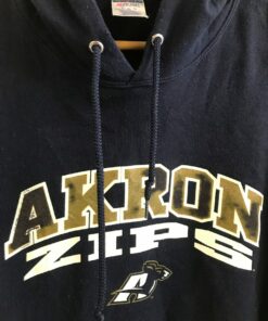 Vintage 1990S Akron Zips Hoodie, University Of Akron Sweatshirt, Akron Zips Shirt Gifts for NCAA Fans