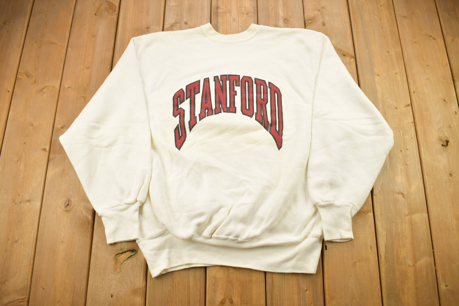 Vintage 1990s Stanford University Heavy Weight Pro Weave Crewneck Sweatshirt, Hoodie, Shirt 90s Crewneck