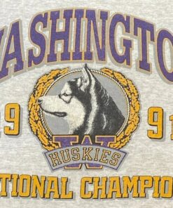 Vintage 1991 University of Washington Huskies Crewneck Sweatshirt, Vintage 90s Shirt, Gift For Her, Gift For Him