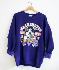 Vintage 1991 University of Washington Huskies Sweatshirt, Vintage 90s Shirt, Washington Huskies Shirt, Gift For Her, Gift For Him