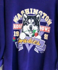 Vintage 1991 University of Washington Huskies Sweatshirt, Vintage 90s Shirt, Washington Huskies Shirt, Gift For Her, Gift For Him