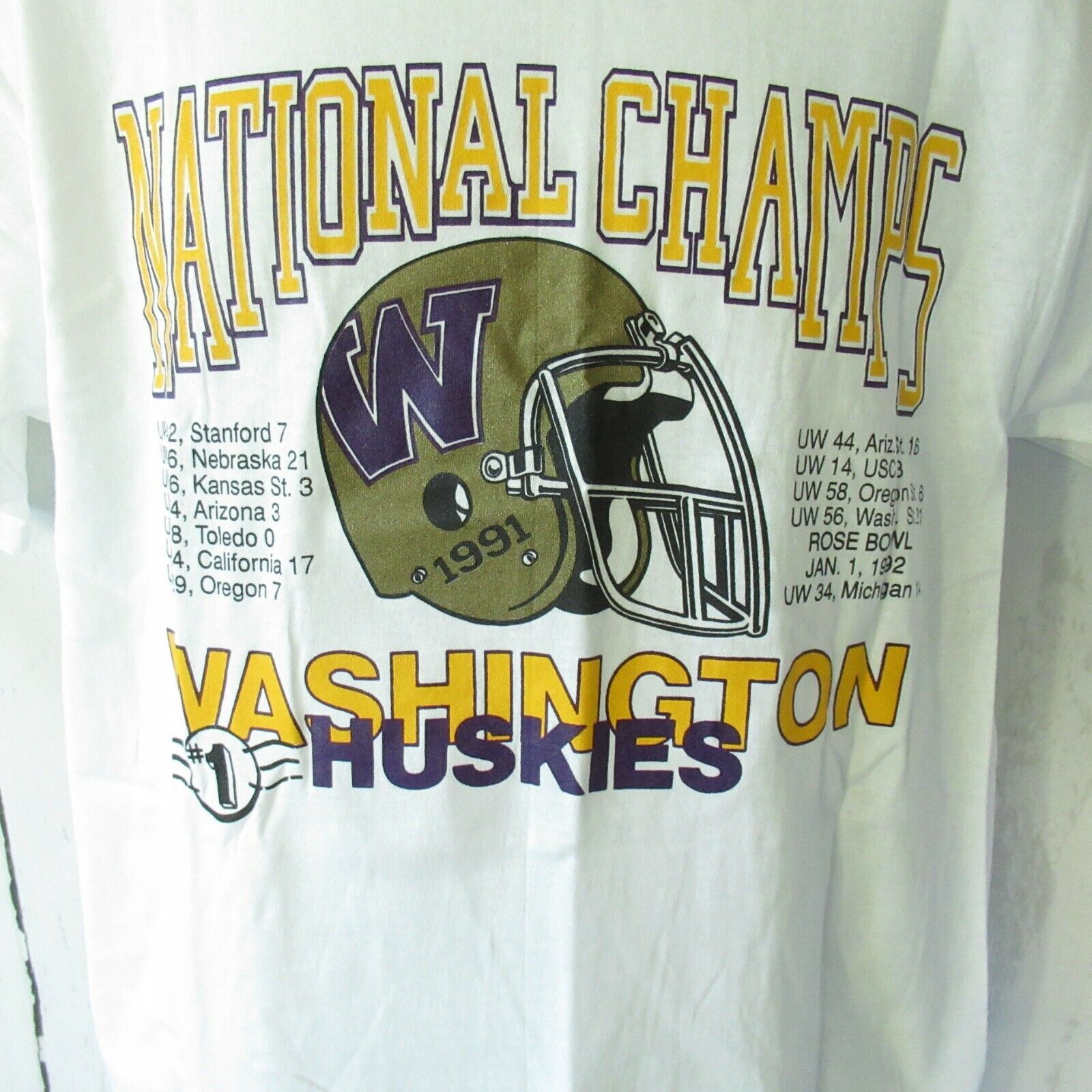 Vintage 1991 Washington Huskies National Champs T Shirt UW Football, UW Hoodie College Student Gift, University Basketball Fan Shirt