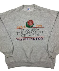 Vintage 1991 Washington Huskies Rose Bowl Crewneck Sweatshirt, UW Hoodie College Student Gift, University Basketball Fan Shirt