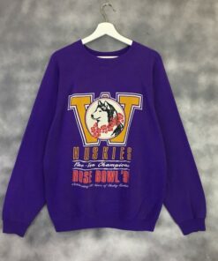Vintage 1991 Washington Huskies Rose Bowl Sweatshirt, University of Washington Huskies Rose Bowl’91 Sweater