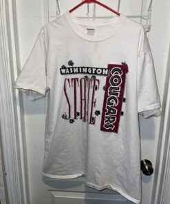 Vintage 1992 Men T-Shirt WSU Cougars Washington State Sweatshirt Full Size