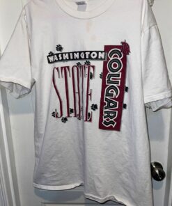 Vintage 1992 Men T-Shirt WSU Cougars Washington State Sweatshirt Full Size