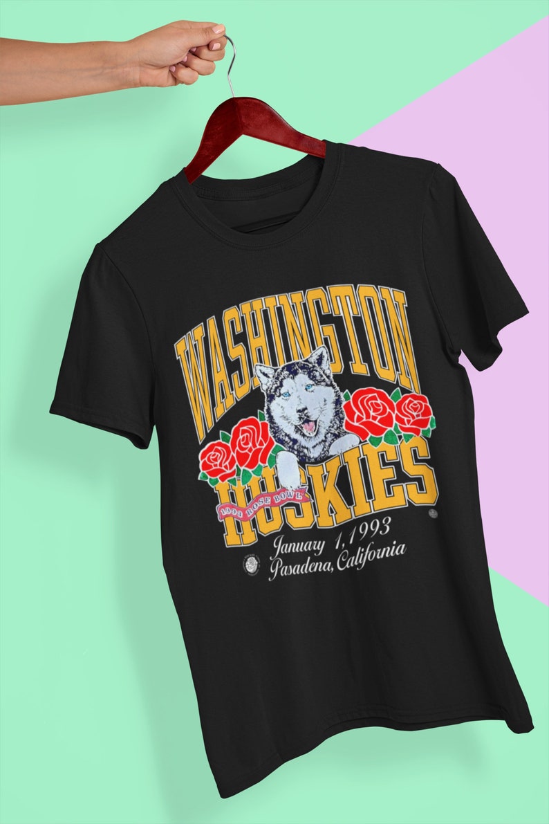 Vintage 1993 Husky University of Washington Shirt, University of Washington Huskies Rose Bowl Football Crewneck Sweatshirt