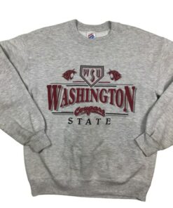 Vintage 1993 Washington State Cougars Crewneck Sweatshirt, WSU Sweatshirt Gifts for Fans, Washington State Cougar Sweatshirts