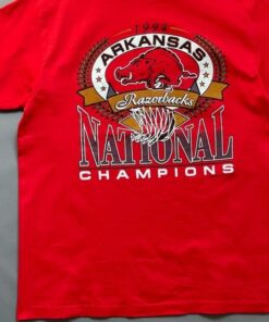 Vintage 1994 Arkansas Razorbacks National Champions T-Shirt, Arkansas Razorbacks Shirt, Arkansas Razorbacks Hoodie, Gift for Her, Gift for Him