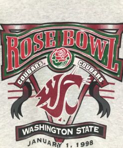 Vintage 1998 Rose Bowl Sweatshirt, Vintage Shirt, T Shirt, Hoodie, WSU Sweatshirt Gifts for Fans, Washington State Cougar Sweatshirts