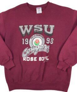 Vintage 1998 Washington State Cougars Rose Bowl Crewneck Sweatshirt