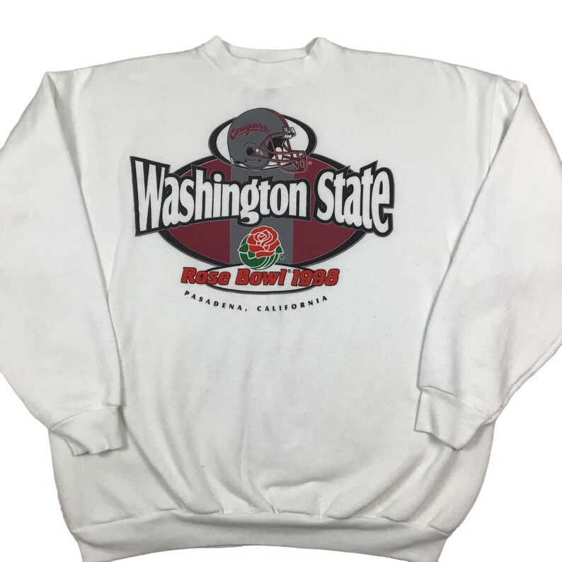Vintage 1998 Washington State Cougars Rose Bowl Crewneck Sweatshirt Gift for Fans