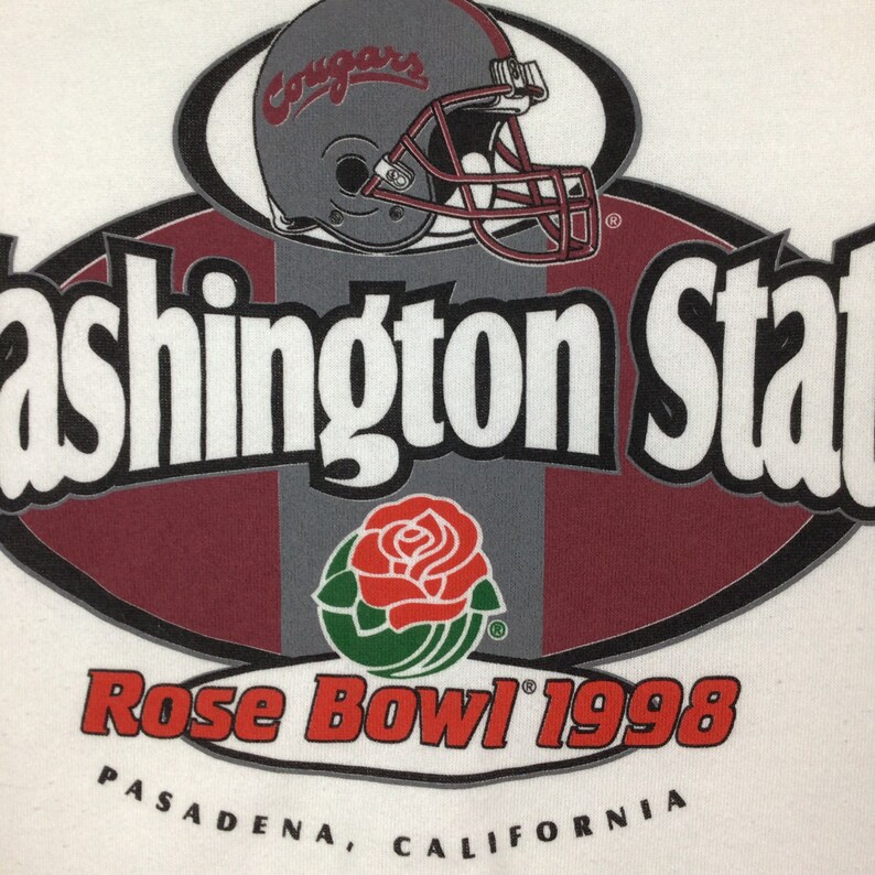 Vintage 1998 Washington State Cougars Rose Bowl Crewneck Sweatshirt Gift for Fans