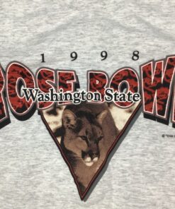 Vintage 1998 Washington State Cougars Rose Bowl Single Stitch T-Shirt