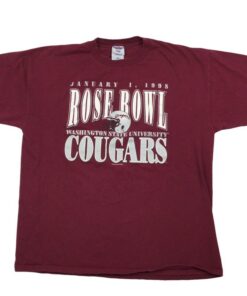 Vintage 1998 Washington State Cougars Rose Bowl T-Shirt, WSU Sweatshirt Gifts for Fans, Washington State Cougar Sweatshirts