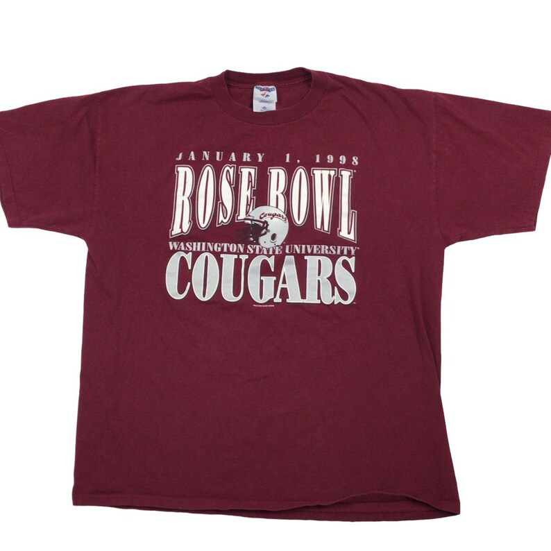 Vintage 1998 Washington State Cougars Rose Bowl T-Shirt, WSU Sweatshirt Gifts for Fans, Washington State Cougar Sweatshirts