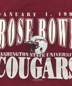 Vintage 1998 Washington State Cougars Rose Bowl T-Shirt, WSU Sweatshirt Gifts for Fans, Washington State Cougar Sweatshirts