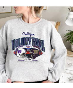 Vintage 1999 Washington Huskies Kansas State Holiday Bowl Crewneck Sweatshirt, UW Sweatshirt Gifts For NCAA Fans