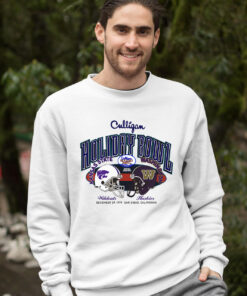 Vintage 1999 Washington Huskies Kansas State Holiday Bowl Crewneck Sweatshirt, UW Sweatshirt Gifts For NCAA Fans