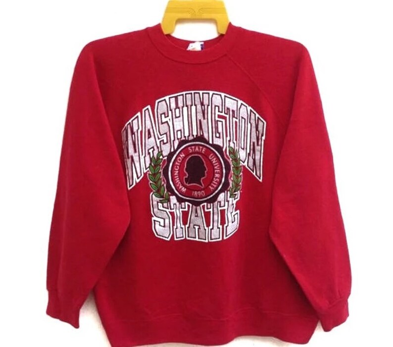Vintage 80s Washington State University Sweatshirts, Vintage Sweatshirt, Shirt, Hoodie