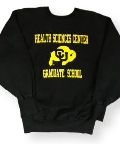 Vintage 80s/90s Champion Reverse Weave Colorado University Buffaloes Health Sciences Grad School Crewneck Pullover Sweatshirt, Hoodie, Shirt