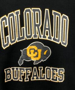Vintage 90’ Colorado University Buffaloes Russell Sweatshirt Pullover Jumper Sweater Knitwear Hoodie, Shirt
